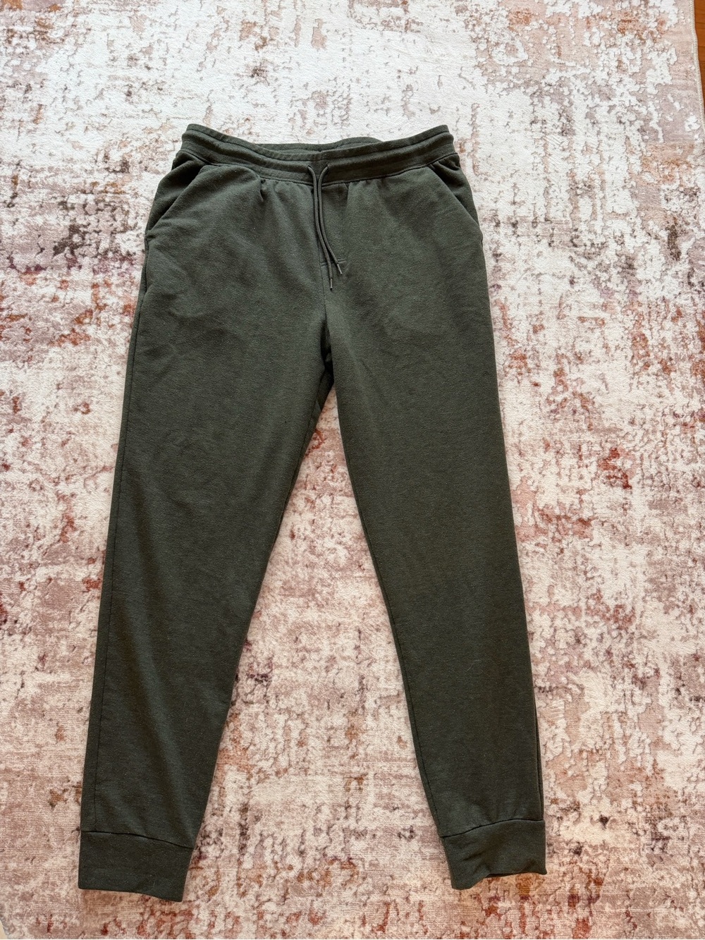 Athletic Works Dark Olive Green Sweatpants with Drawstring